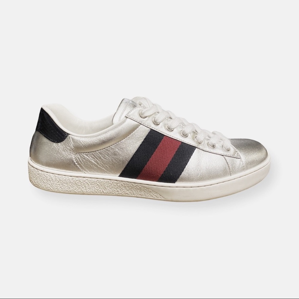 GUCCI Metallic Ace Sneakers